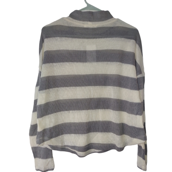 Socialite Stripe Mock Neck Sweater - Picture 3 of 5